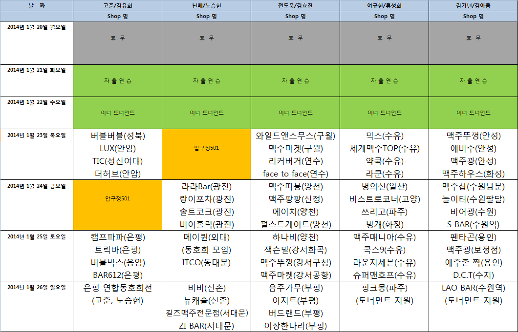 스타즈 프로모션 스케줄(14' 0120~0126).png