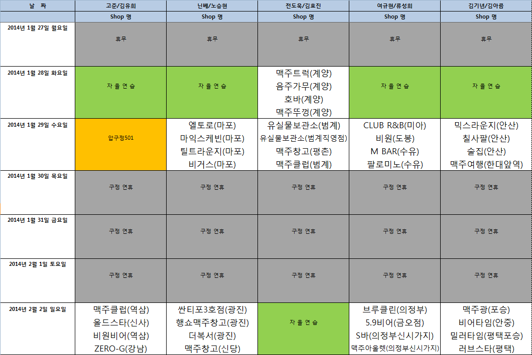 스타즈 프로모션 스케줄(14' 0127~0202).png