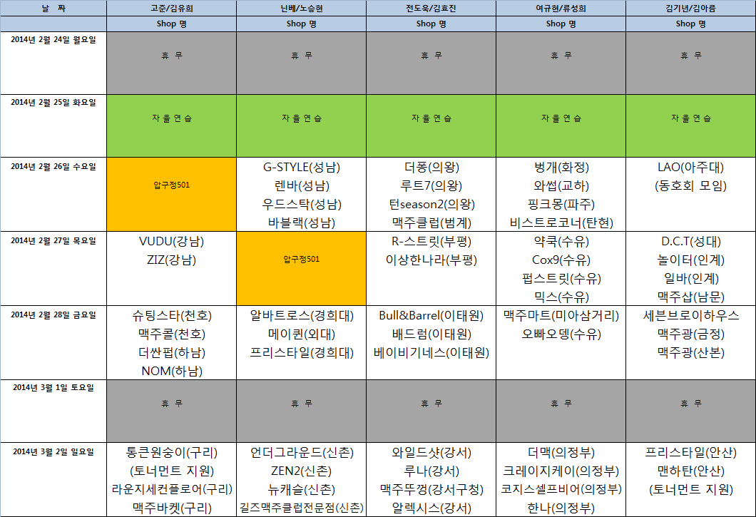 스타즈 프로모션 스케줄(14' 0224~0302).png